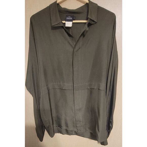 Sara Stugeon Vintage 100% Silk Tunic Blouse Shirt Size 2 - Picture 1 of 7